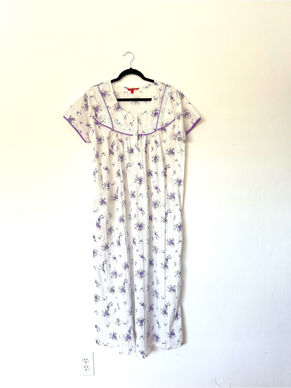 Juliet Floral Print Cotton Pocket Night Gown